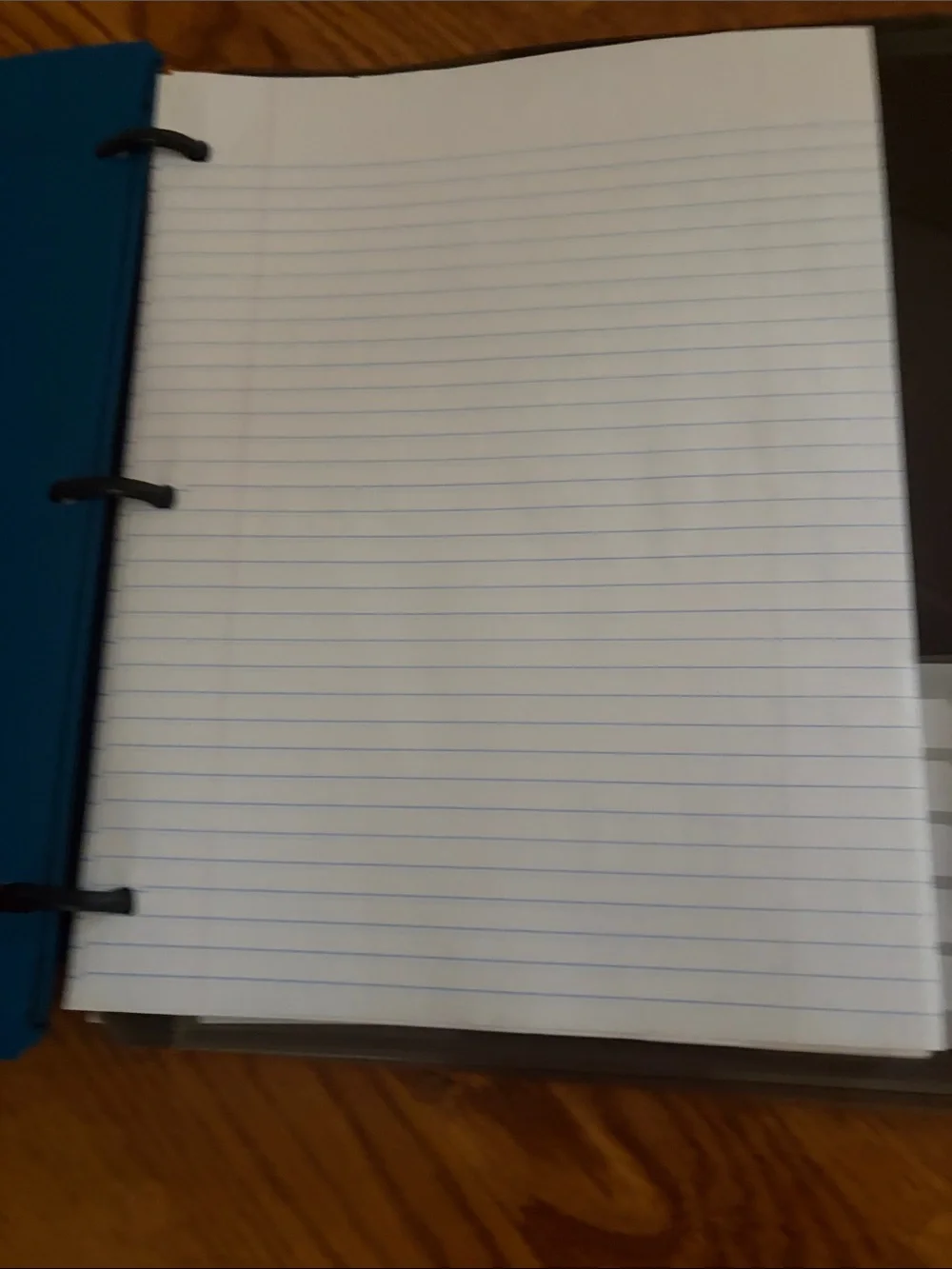 Five Star Blue Refillable Notebook Sleeve with Orange Pouch